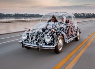 Volkswagen bogár esküvői autó