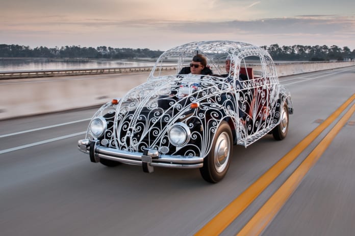 Volkswagen bogár esküvői autó