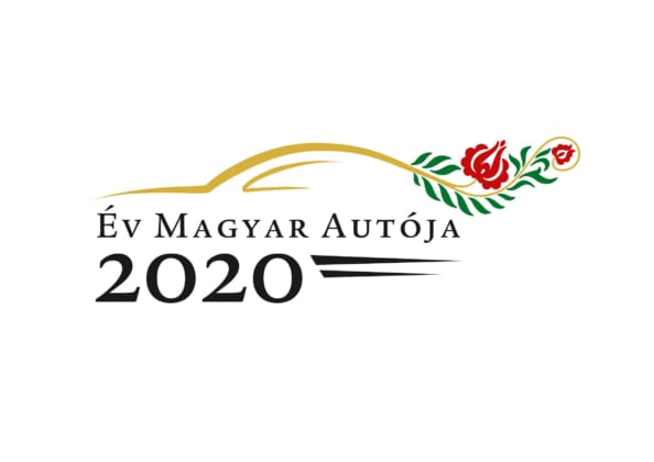 év magyar autója logó fehér 1