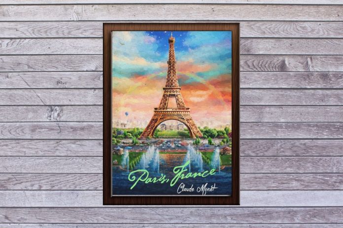 Monet ihlette városplakát Párizshoz