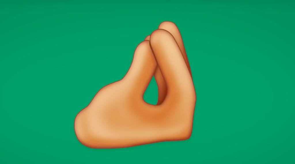 új emoji olasz kéztartás