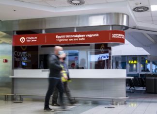 budapest airport koronavírus tesztközpont