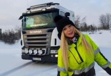 angelica larsson női kamionsofőr