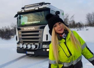 angelica larsson női kamionsofőr