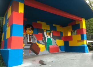 Lego buszmegálló