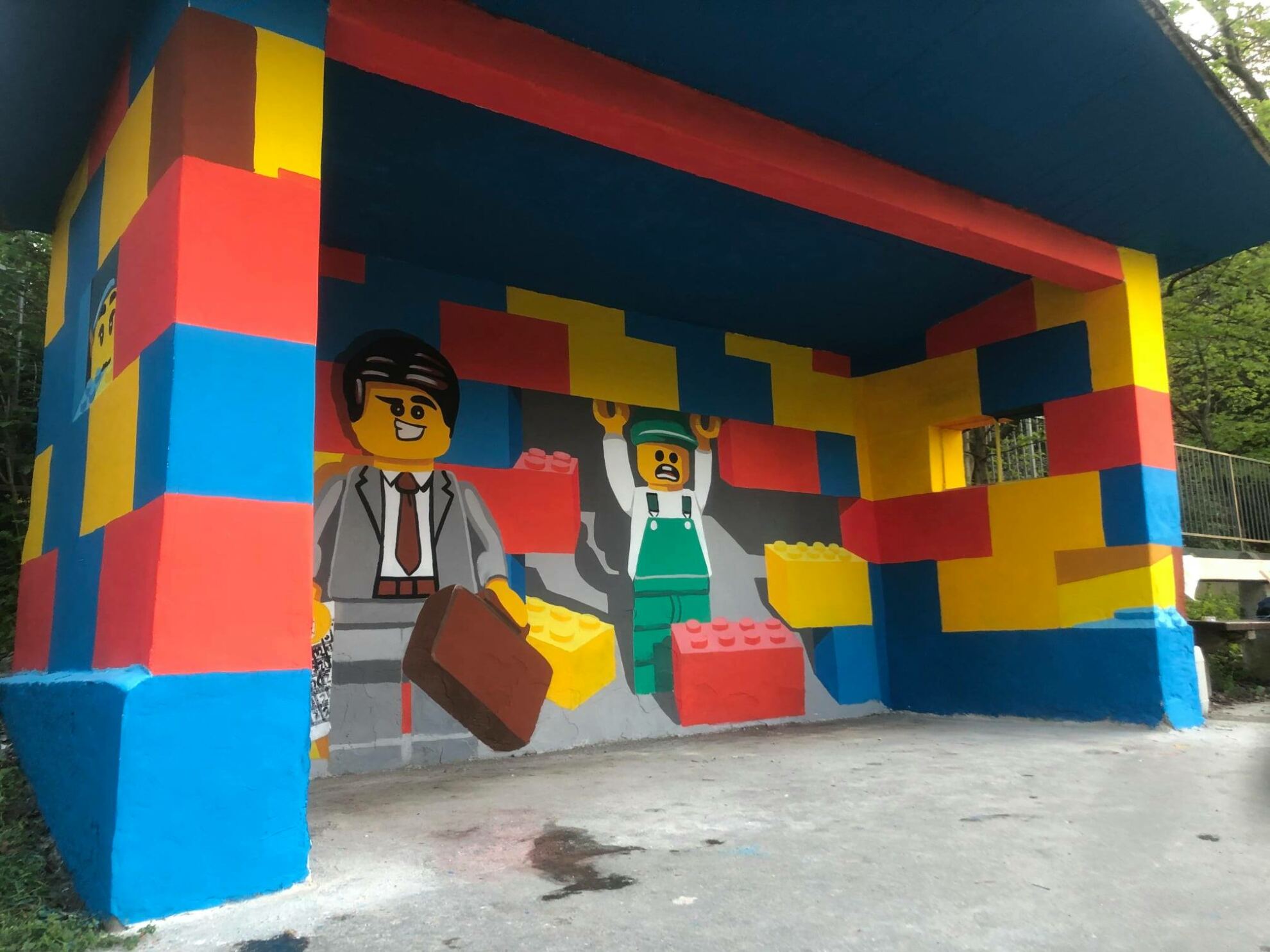 Lego buszmegálló