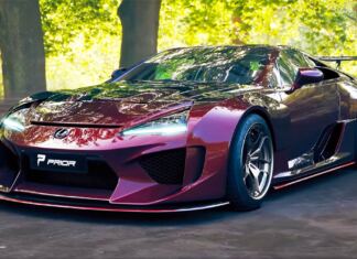 prior design lexus lfa szupersportautó