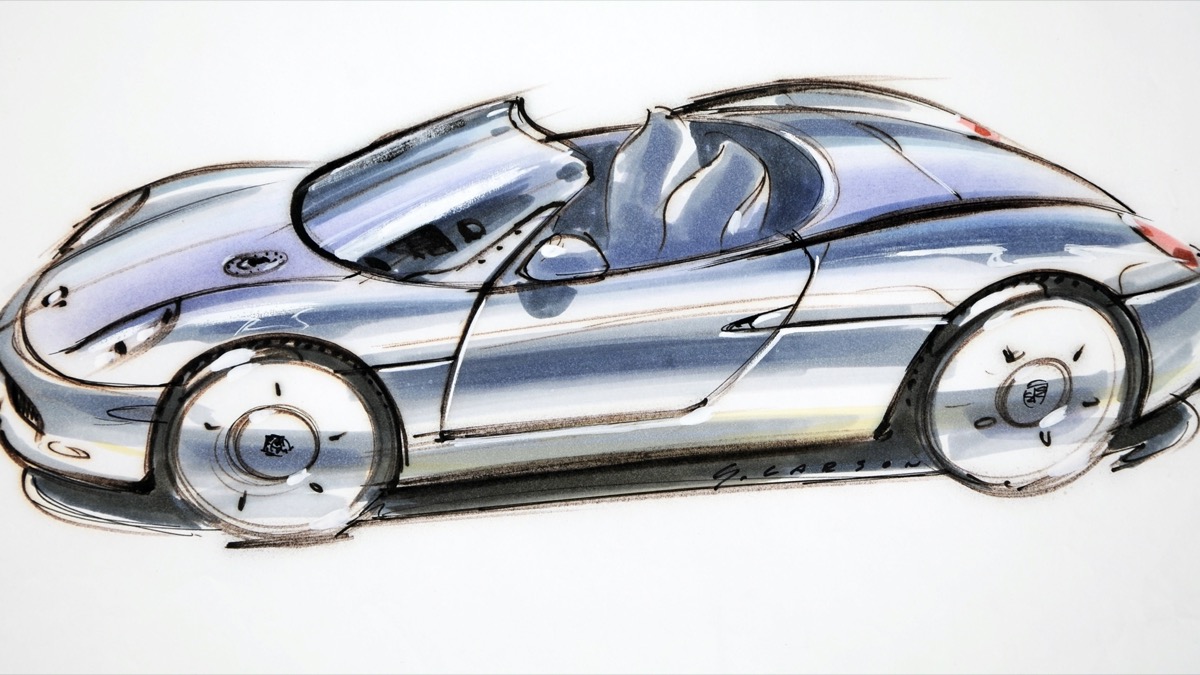 1993 porsche tanulmány koncepció boxster