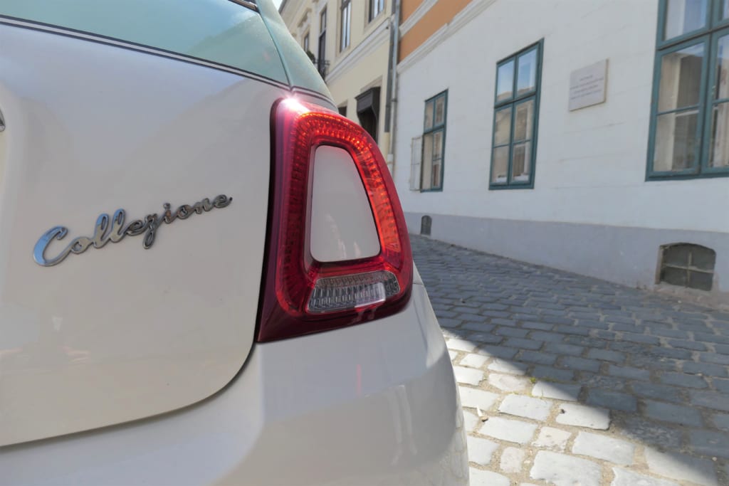 Fiat500 Collezione hatso lampa
