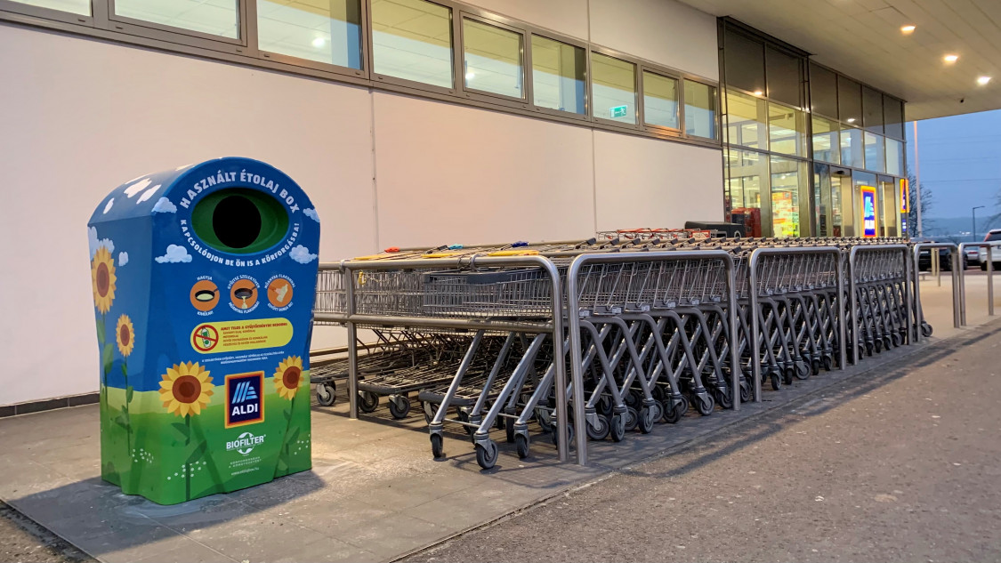 aldi használt étolaj gyűjtő