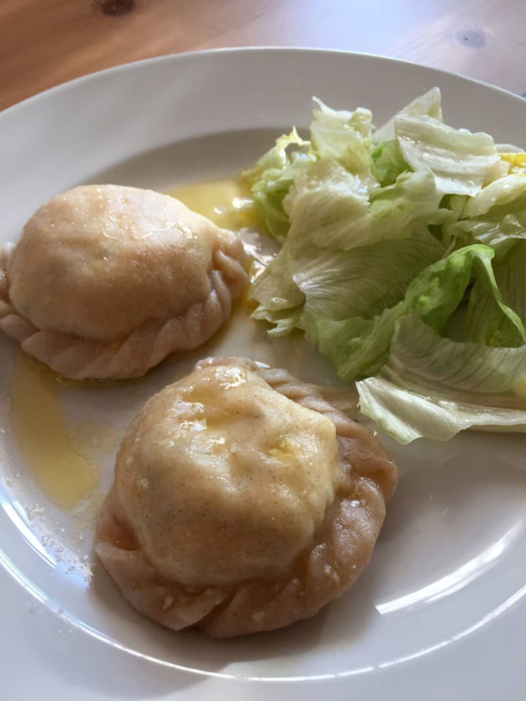 kasnudel a tányéron