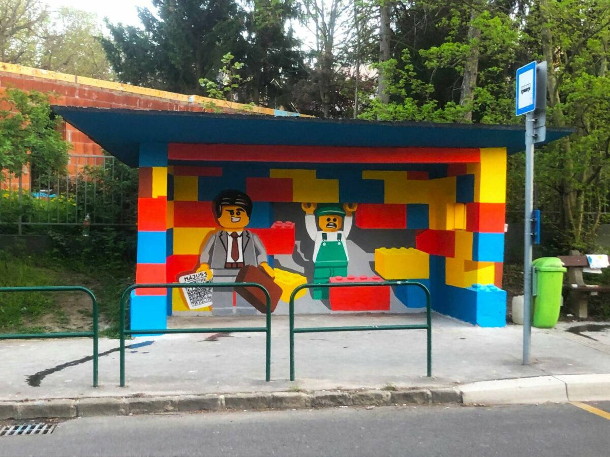 Lego buszmegálló