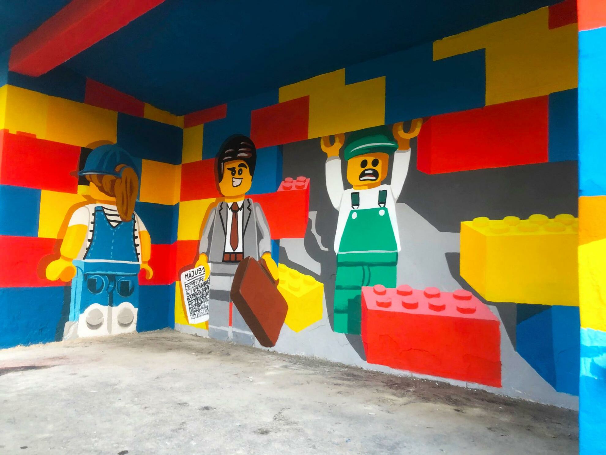 Lego buszmegálló