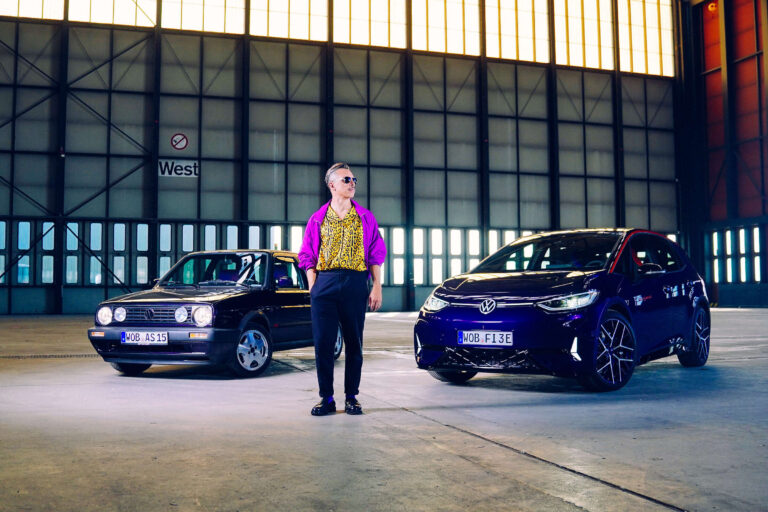 Purple Disco Machine zenész a VW ID3 és Golf 2 Fire + Ice kiadásban