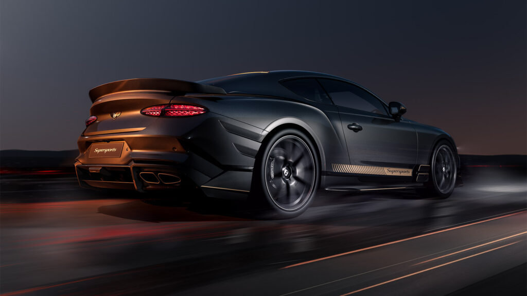 Bentley Supersports hátsó szárny és karbon részletek