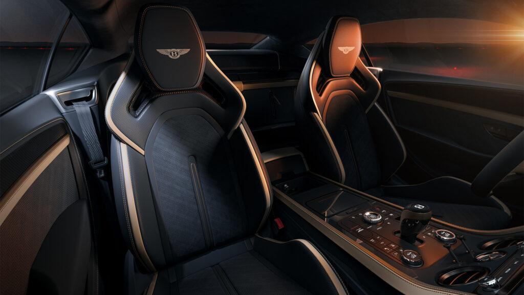 Bentley Supersports belső tér sportülésekkel