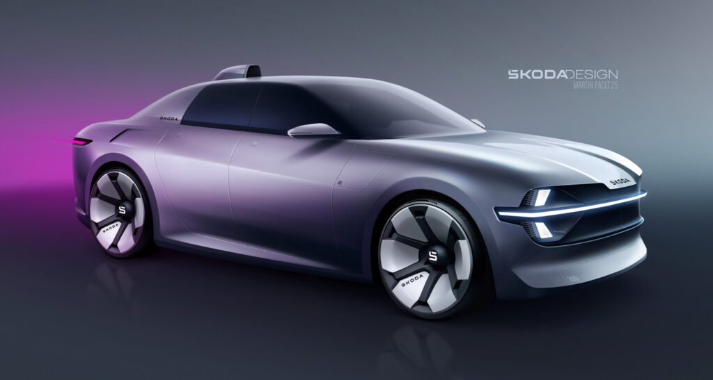 Skoda 100 Concept hátsó ablak nélküli formavilág