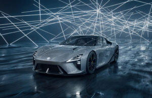 Lexus LFA Concept oldalnézet aerodinamikus formával
