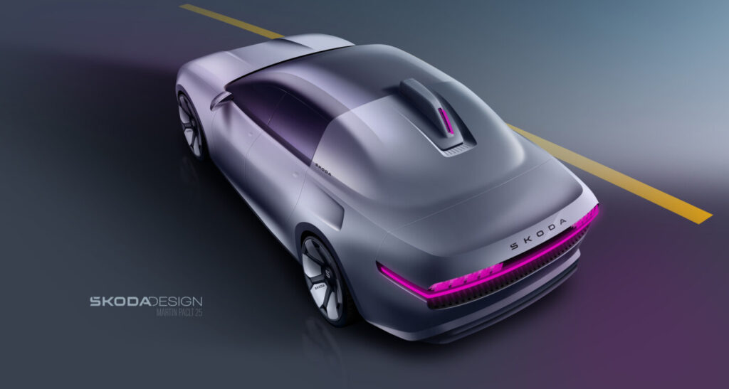 Skoda 100 Concept felülnézet modern formában
