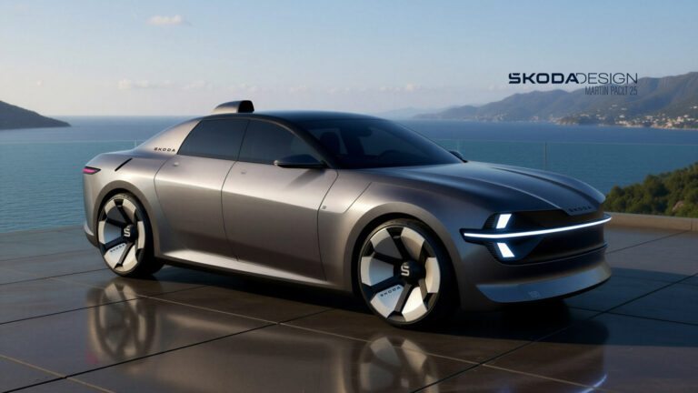 Skoda 100 Concept elölnézet modern formában