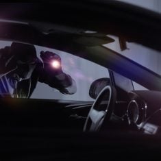 Car Robber with Flashlight