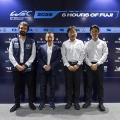 ASLAN Bassel, Technical Director of Mission H24, FILLON Pierre (fra), ACO President, UEHARA Takashi (jpn), Powertrain Company President of Toyota, NAKAJIMA Kazuki (jpn), Vice- Chairman of Toyota Racing, portrait, Press Conference Hydrogen during the 6 Hours of Fuji 2026, 6th round of the 2026 FIA World Endurance Championship, from September 25 to 27, 2026 on the Fuji Speedway in Oyama, Shizuoka, Japan - Photo Julien Delfosse / DPPI